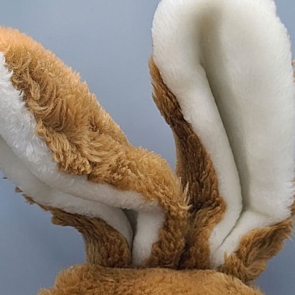 Daekor Vintage Pot Belly Bunny Rabbit Brown White 1979 16” Plush Stuffed Animal - Picture 3 of 16